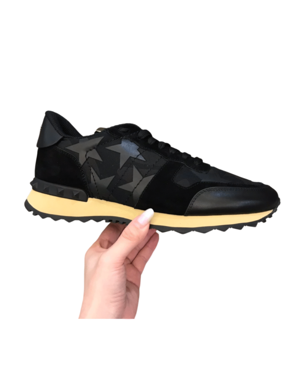 Valentino Garavani Rockrunner Lace-Up Svart
