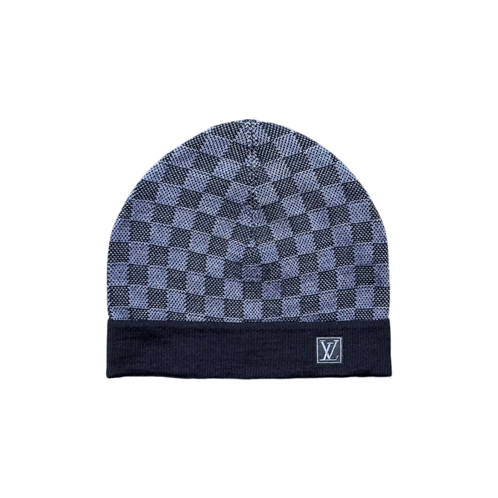 Louis Vuitton Petit Damier Beanie Mörkblå