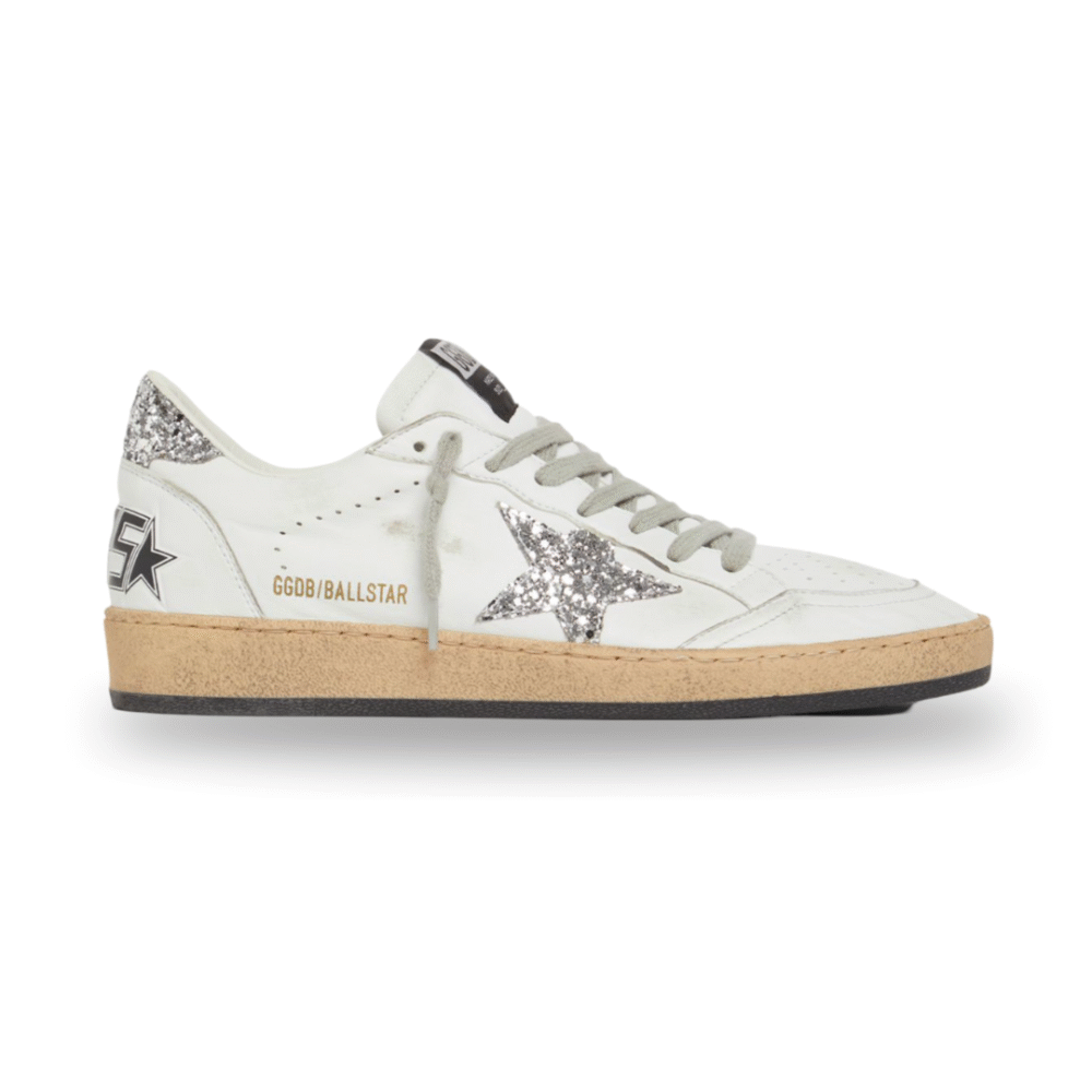 Golden Goose Ballstar Glitter/Vit